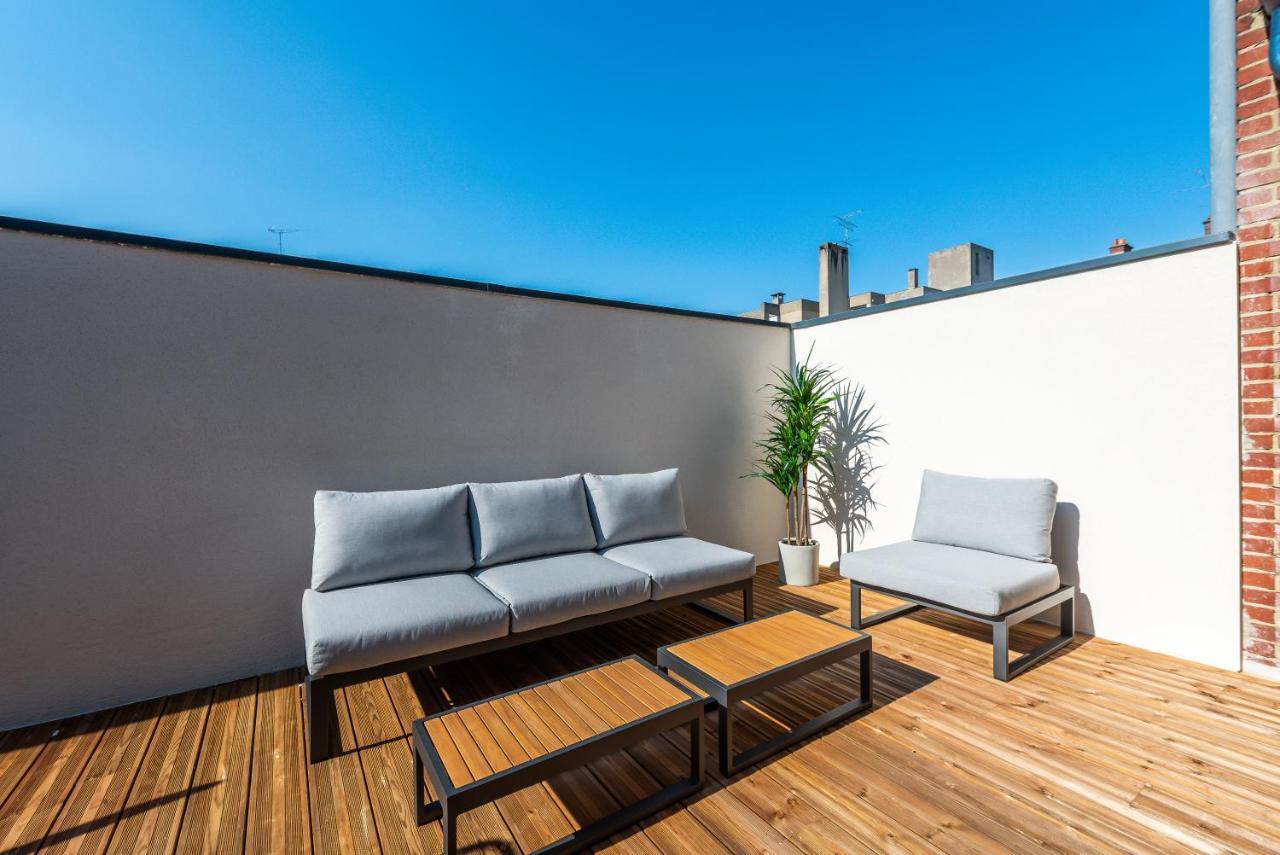 Downtown Rooftop - Centre Ville - Wifi - Terrasse - Netflix Amiens Ngoại thất bức ảnh