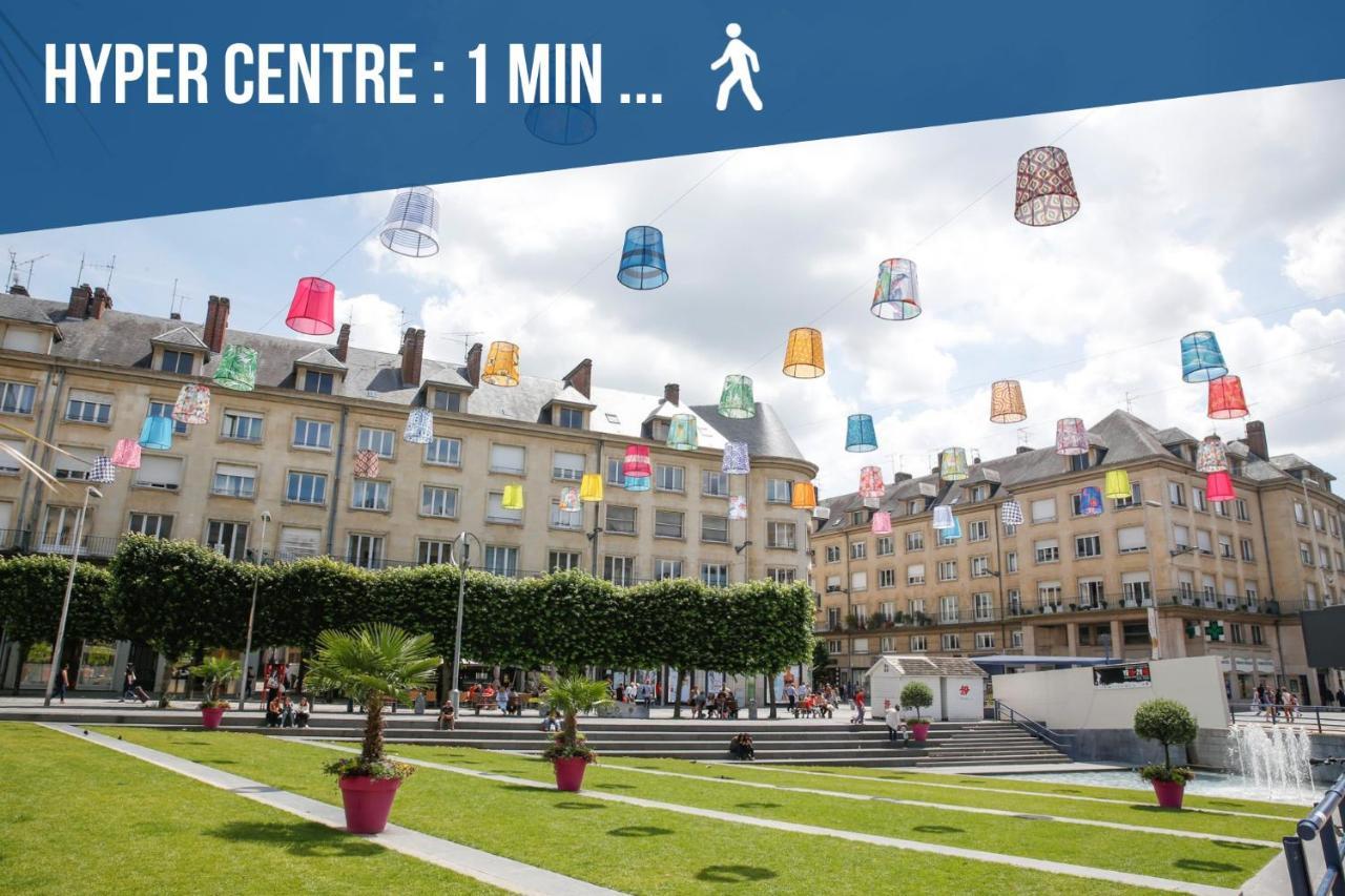 Downtown Rooftop - Centre Ville - Wifi - Terrasse - Netflix Amiens Ngoại thất bức ảnh