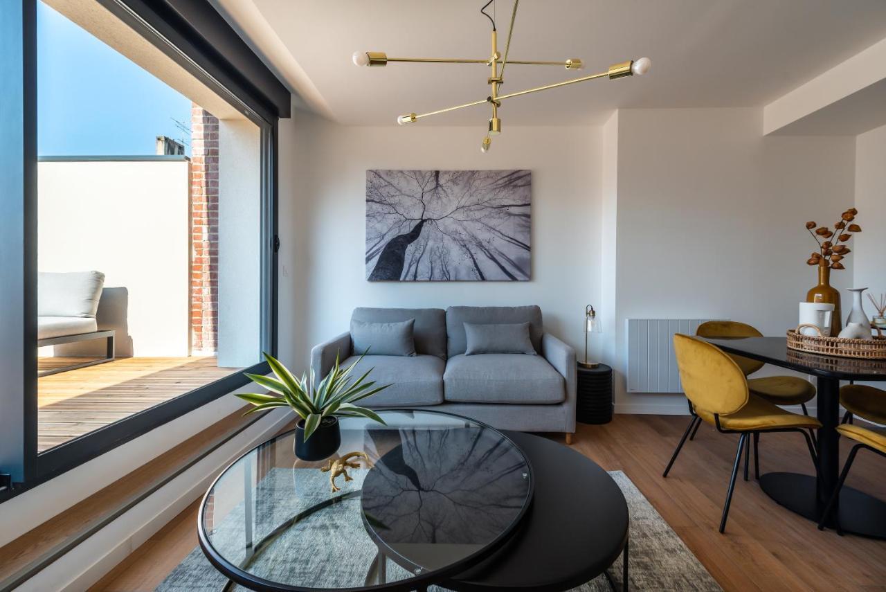 Downtown Rooftop - Centre Ville - Wifi - Terrasse - Netflix Amiens Ngoại thất bức ảnh